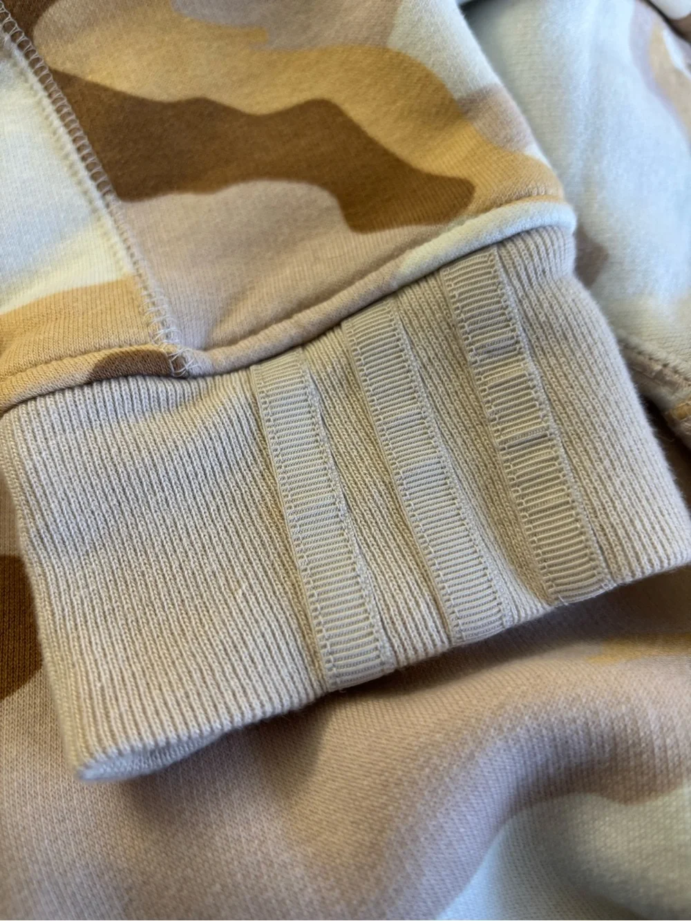 ADIDAS Brown and Tan Camouflage Sweatshirt